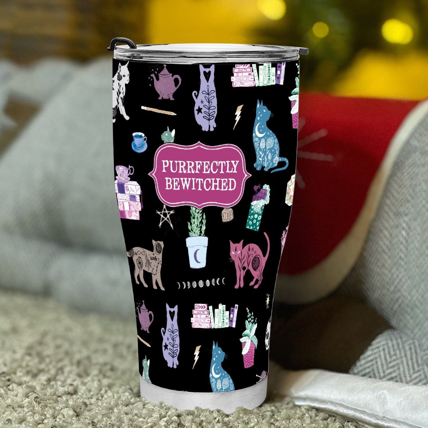 Purrfectly Bewitched Curve Tumbler