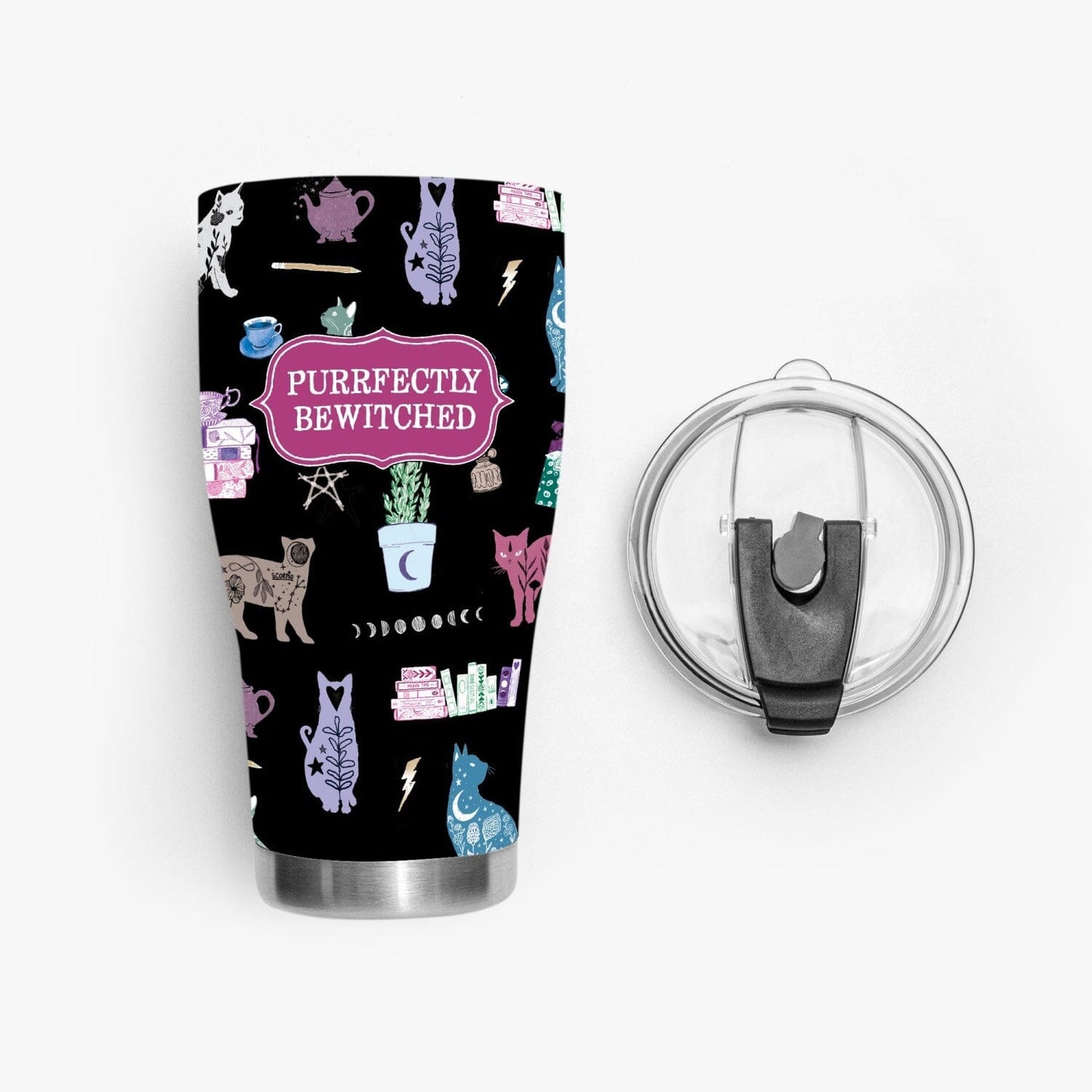 Purrfectly Bewitched Curve Tumbler
