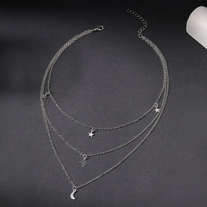 Dazzling Celestial Layered Necklace