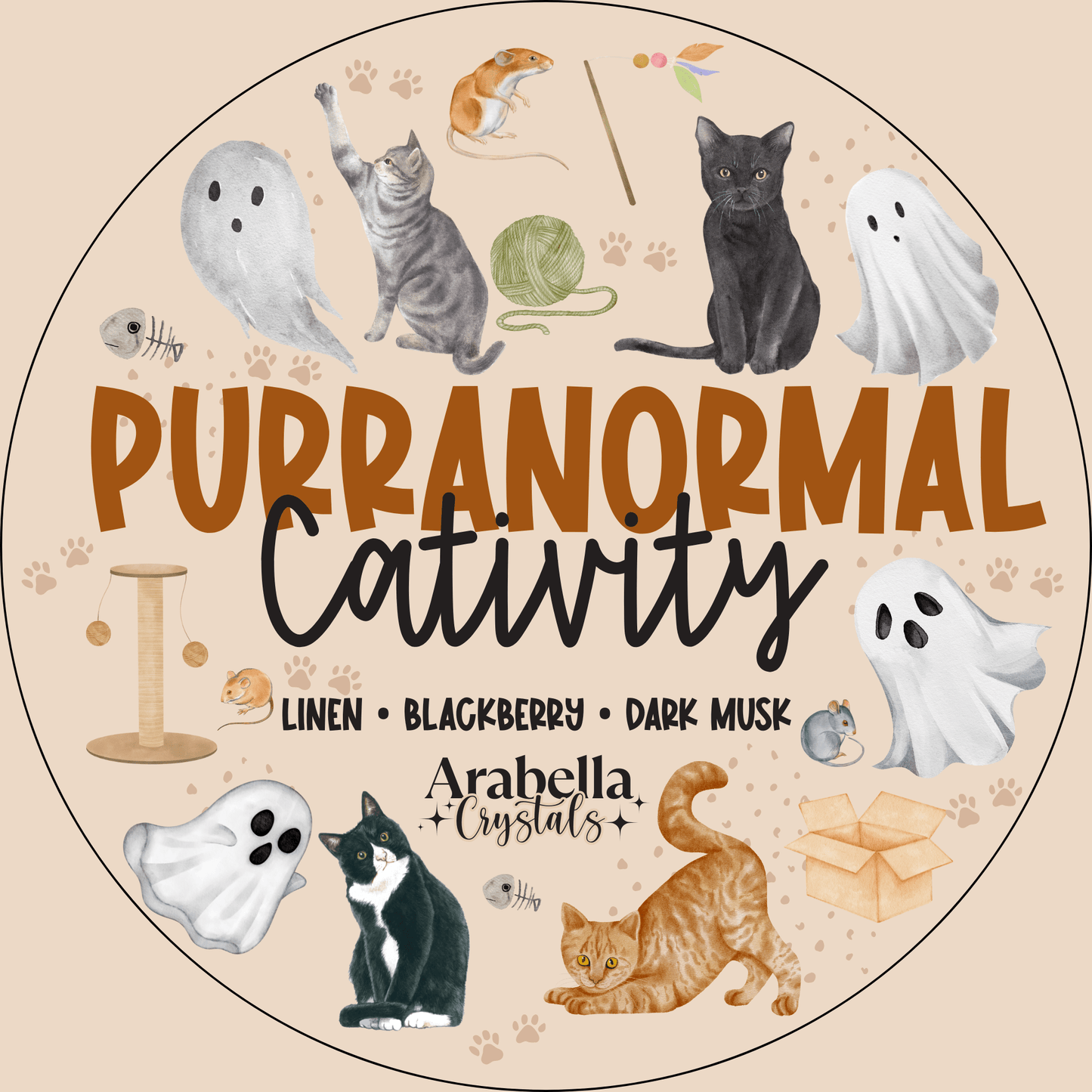 Purranormal Cativity Halloween Candle