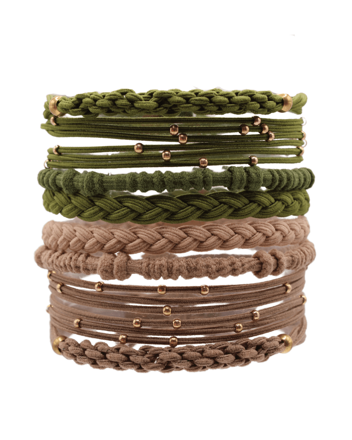 Sierra Hair Tie Bracelet Set - Waterproof No-Snag Elastic Stacks - Spirit Nest