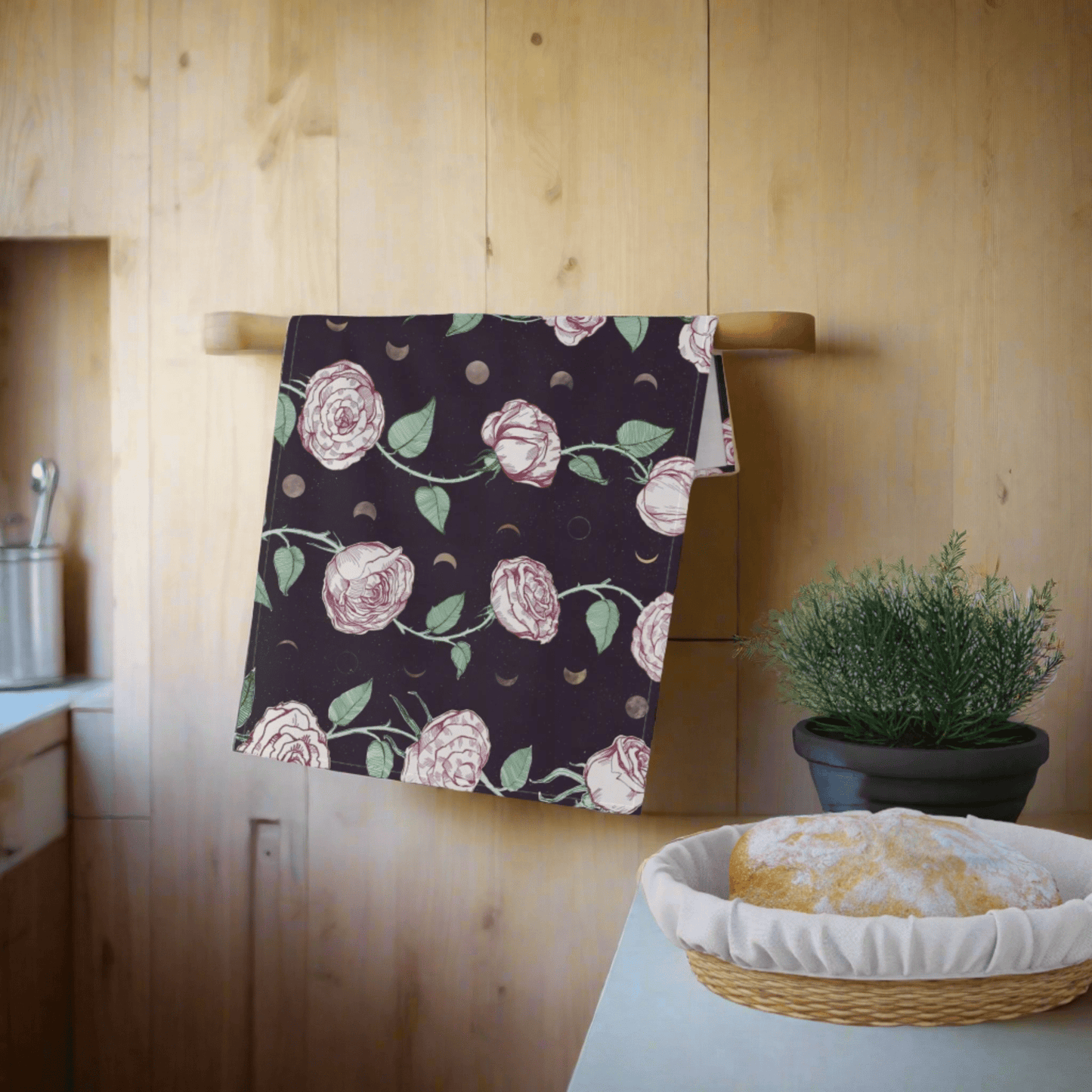 Moons & Roses Kitchen Towel