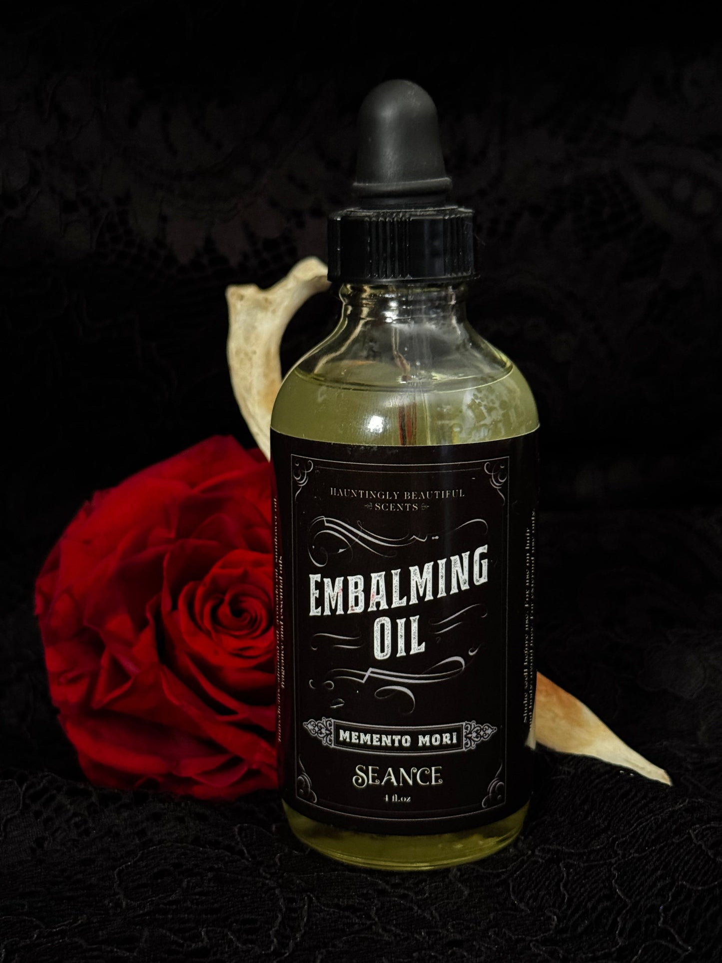 Memento Mori Embalming Lotion Body Oil | Rose & Nag Champa