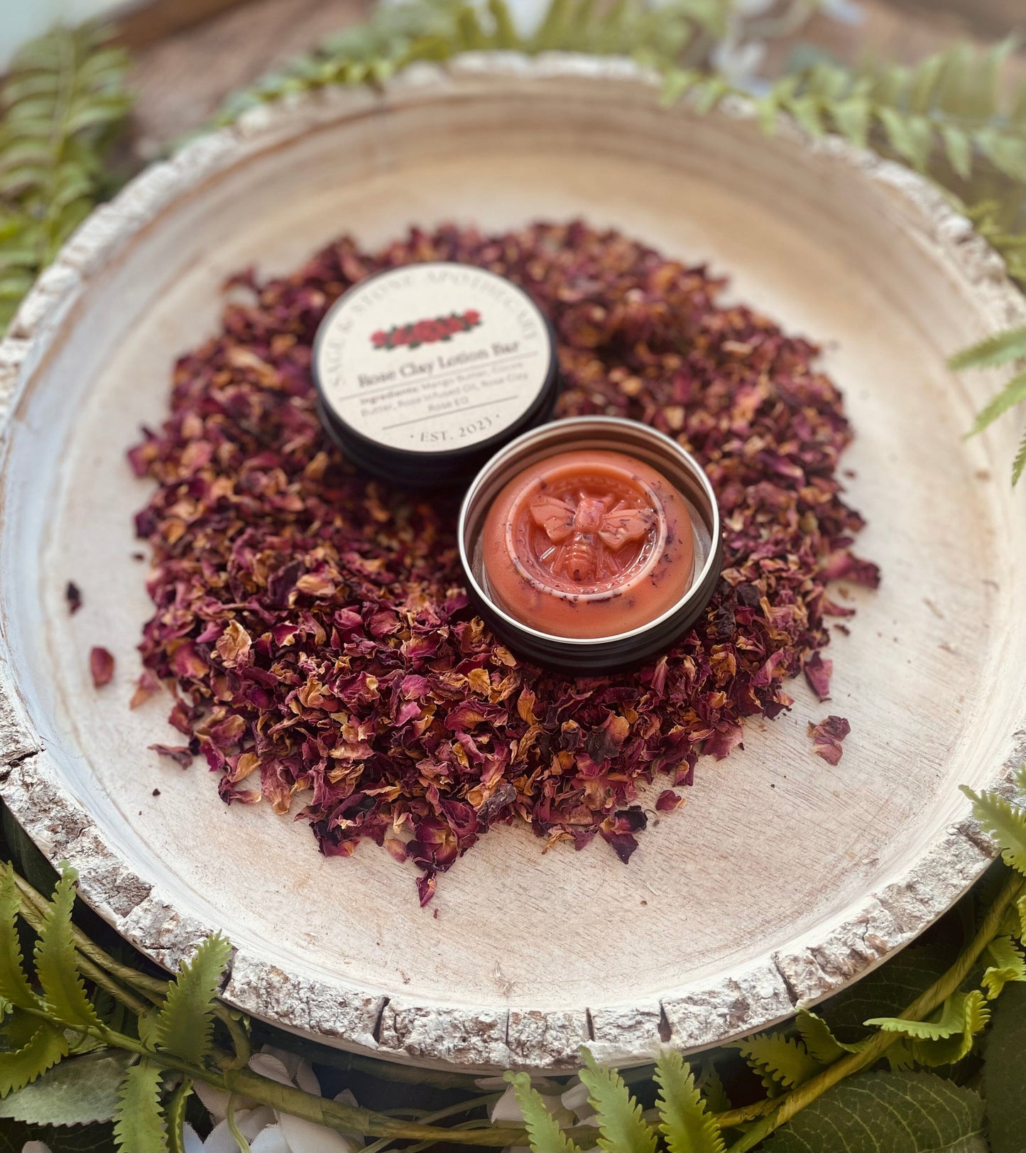 Rose Clay Lotion Bar - Spirit Nest