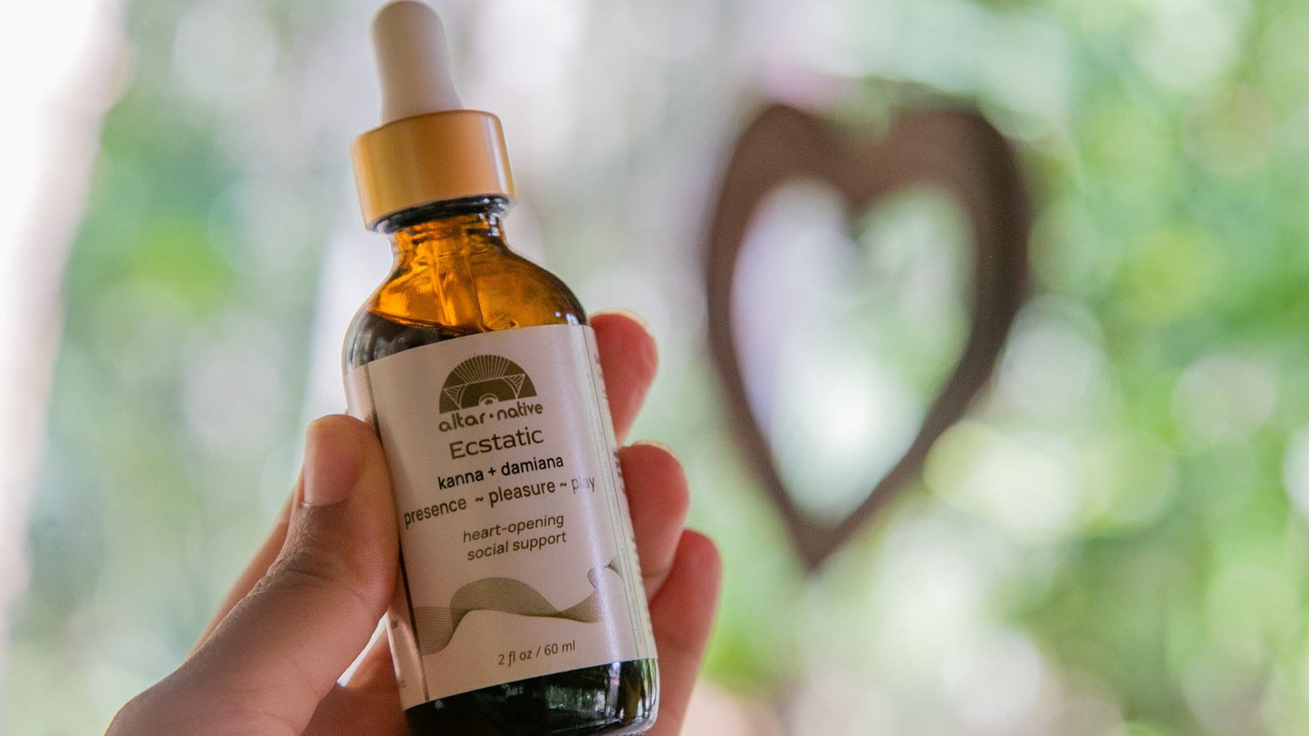Ecstatic ⟡ Kanna & Damiana Drops – Uplifting Herbal Mood Blend - Spirit Nest