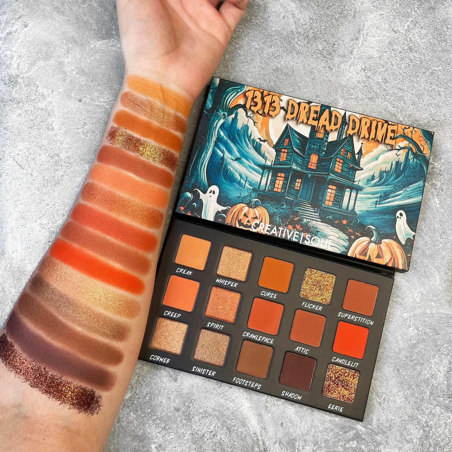 1313 Dread Drive Eyeshadow Palette – Haunted Neutral Glam - Spirit Nest