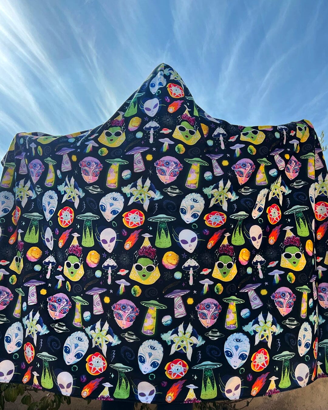 Di-Orbs Hoodie Blanket