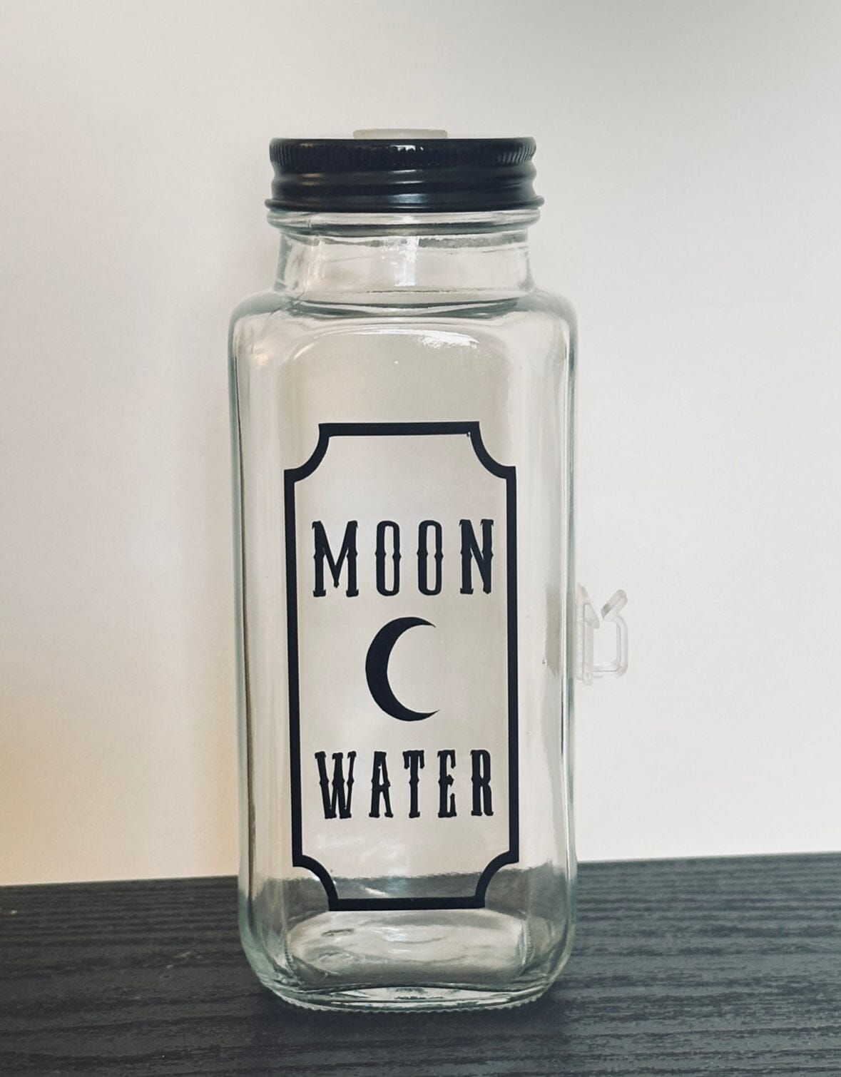 Moon Water Charging Glass Jar | Lunar Ritual Vessel