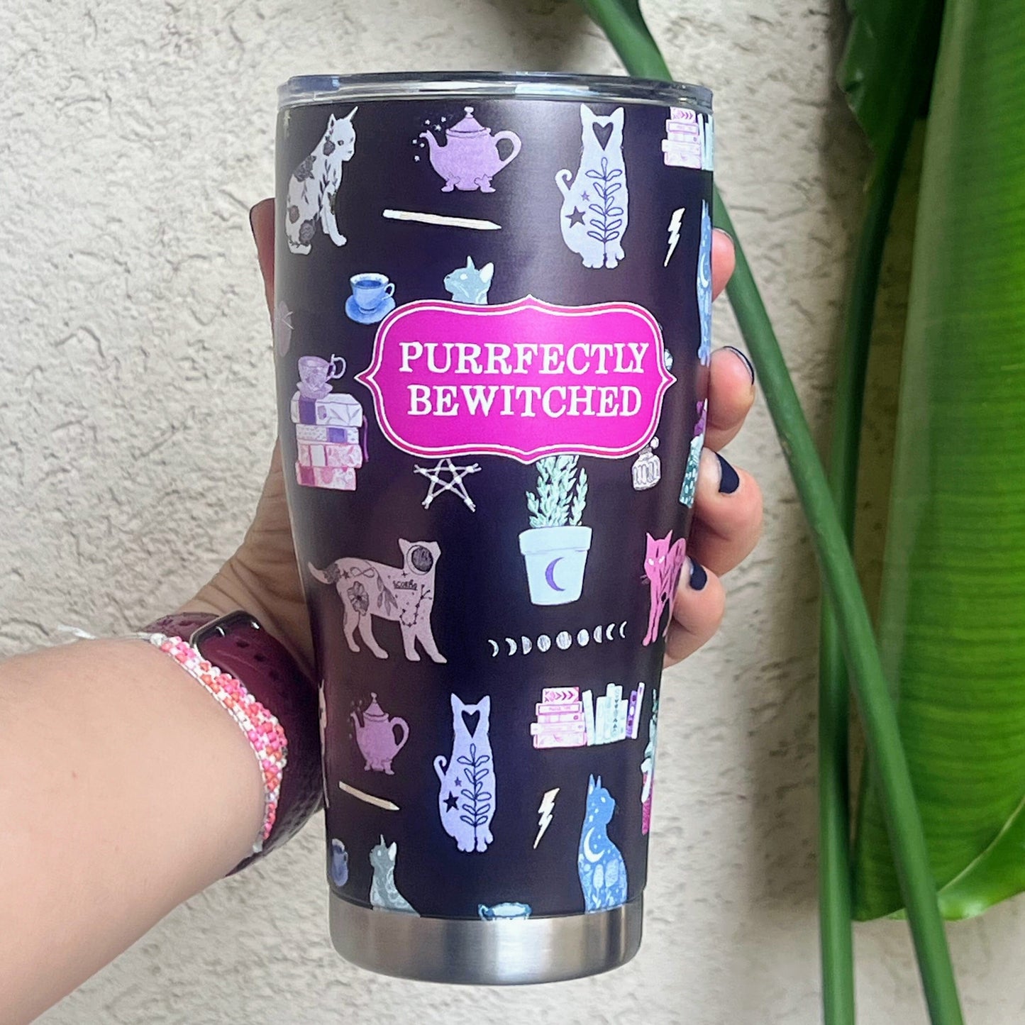 Purrfectly Bewitched Curve Tumbler