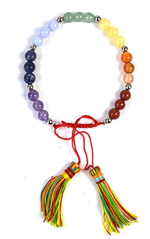 7 Chakra With Tassel Bracelet