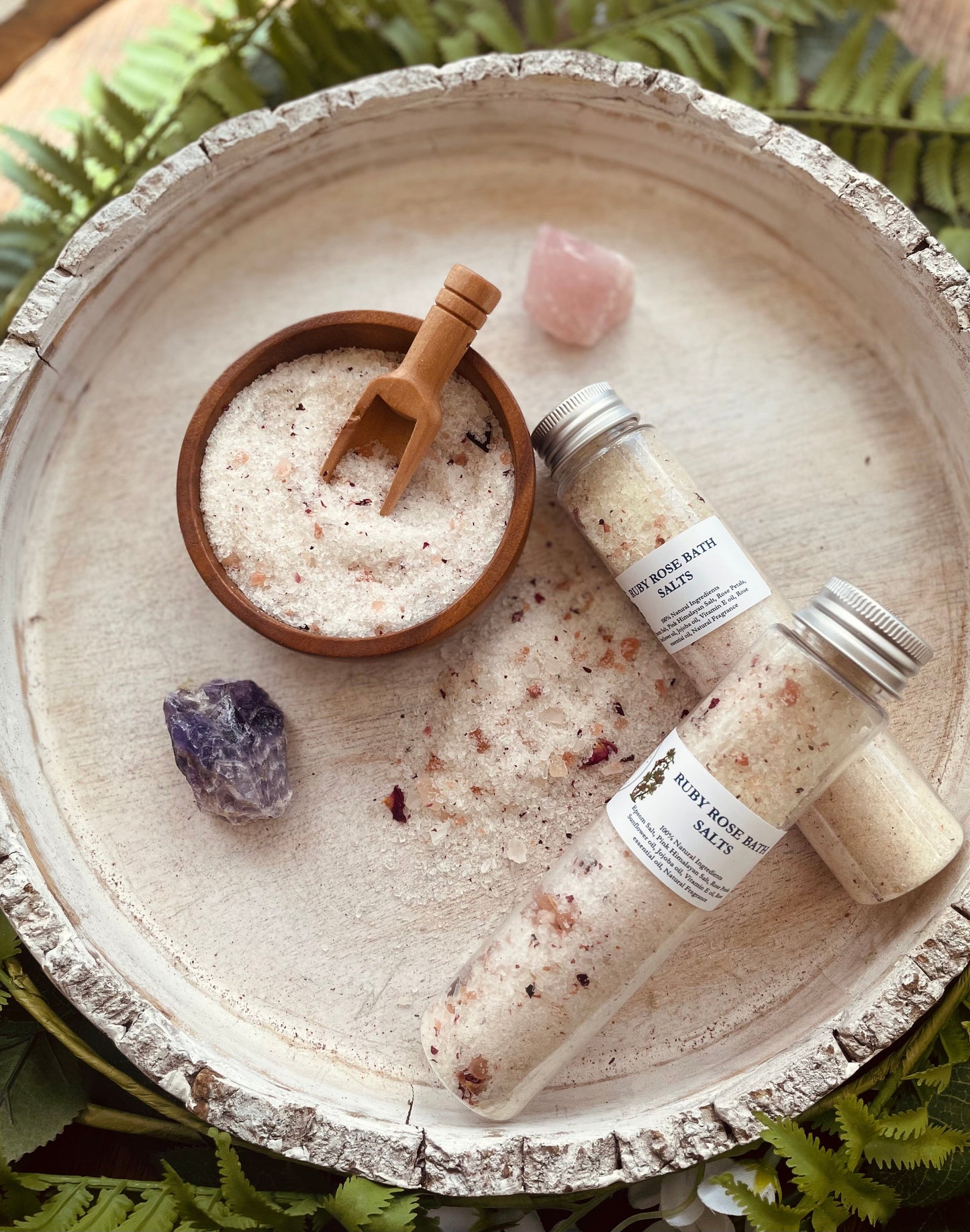 Ruby Rose Bath Salt Tubes - Spirit Nest