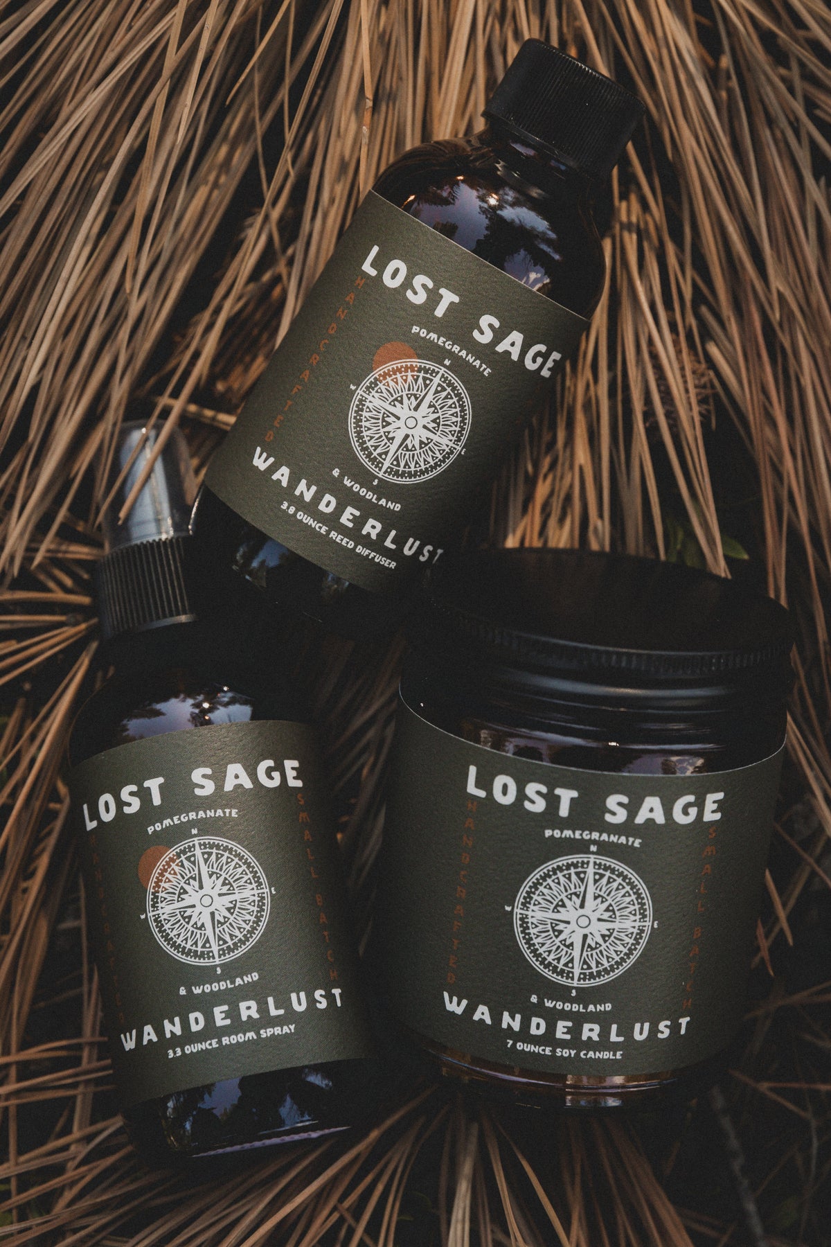 Wanderlust Reed Diffuser | Pomegranate & Woodland
