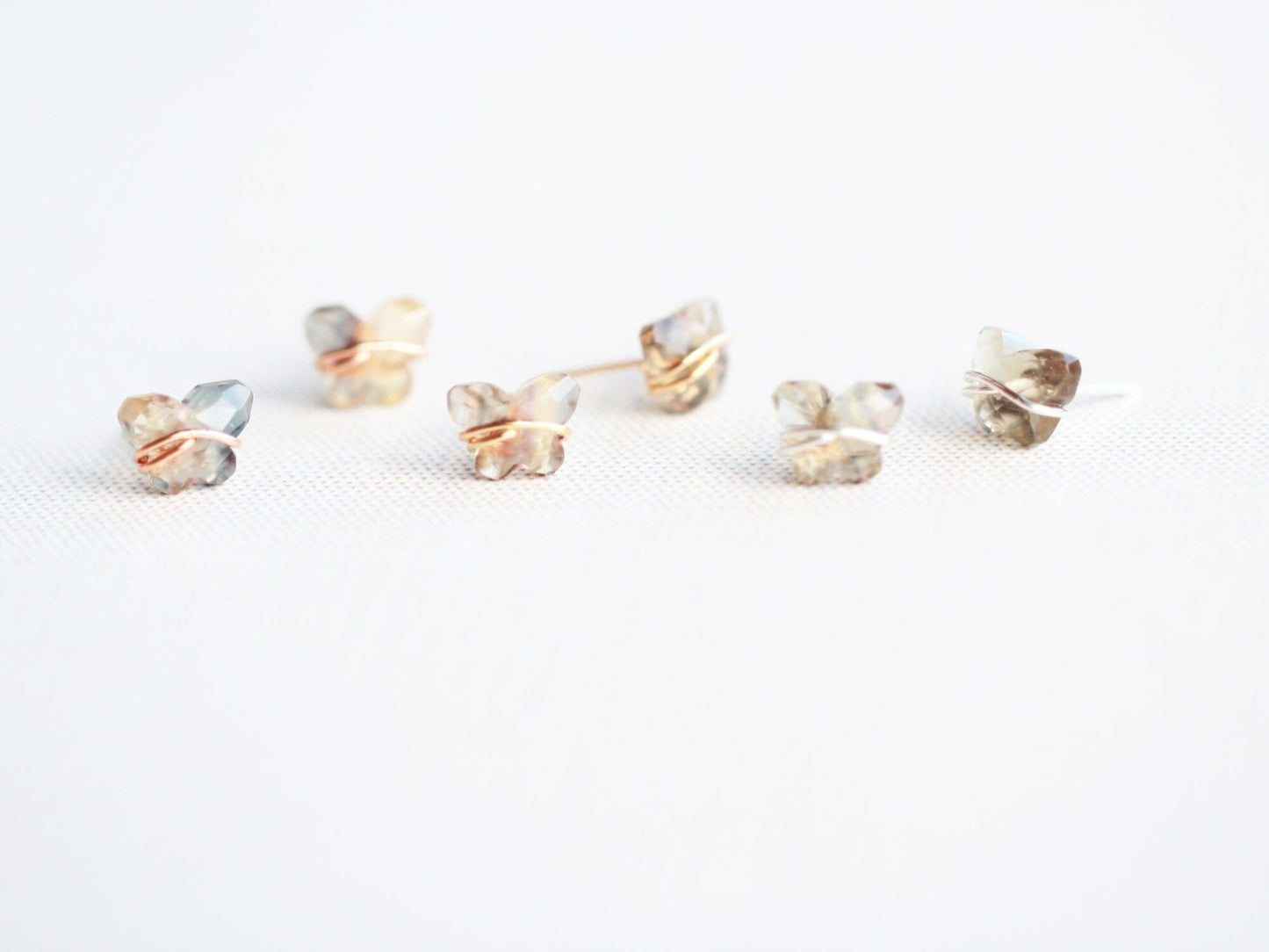 Papillon Stud Earrings | Fluorite Butterfly Studs