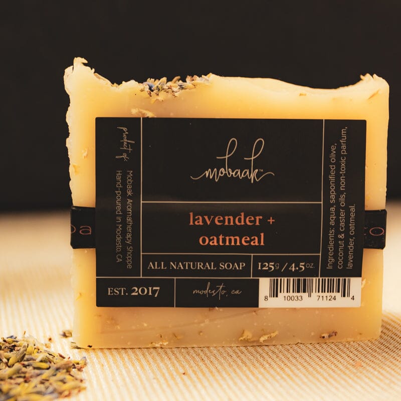 Lavender + Oatmeal All Natural Soap – Calming Exfoliating Bar