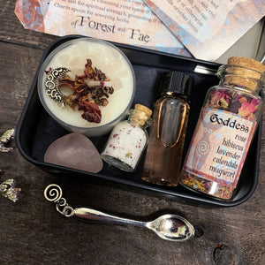 Goddess Travel Mini Altar and Ritual Witch Kit
