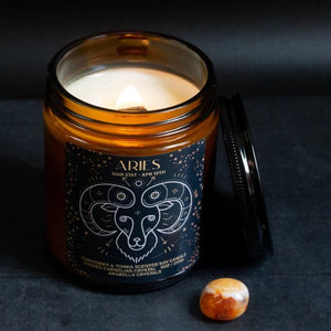 Aries Zodiac Candle