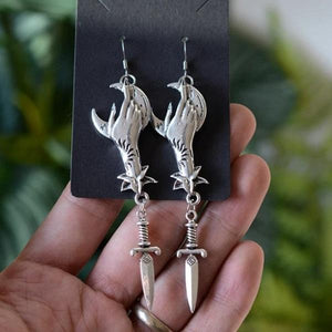 Witch Hand Dangle Earrings