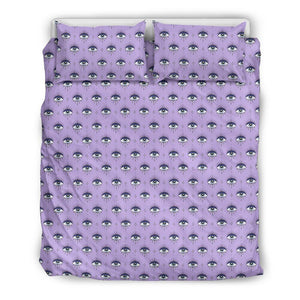 Third Eyes Purple Bedding Set