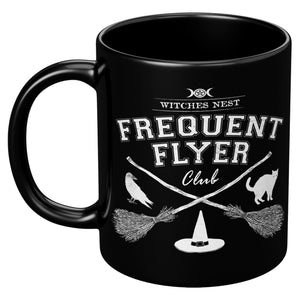 Frequent Flyer -  11oz Black Mug