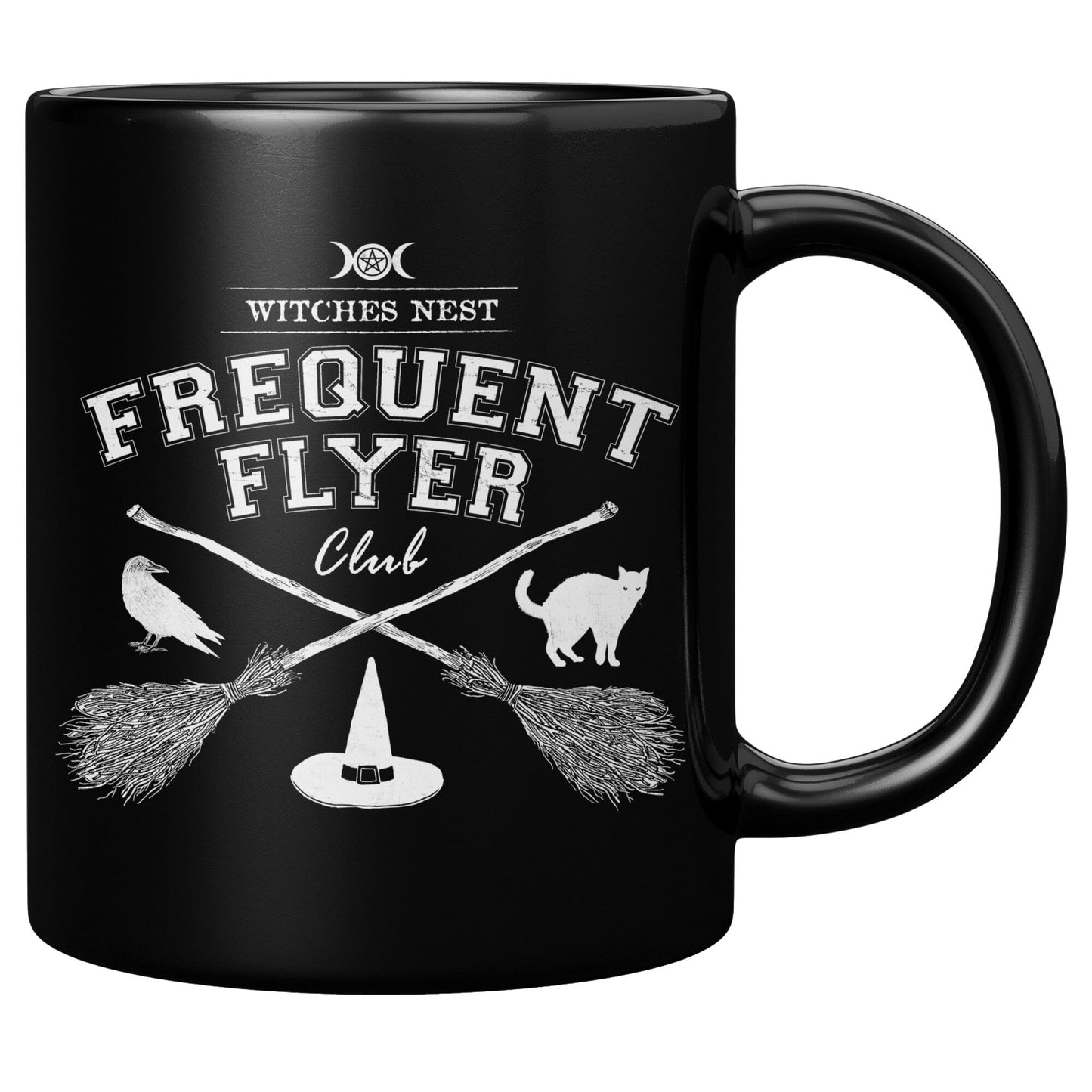 Frequent Flyer - 11oz Black Mug