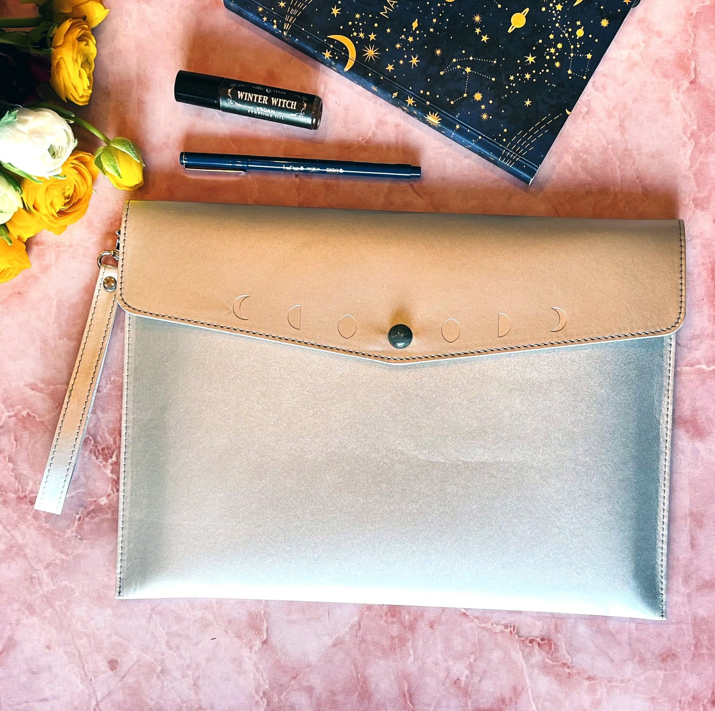 Moon Phases Clutch Purse