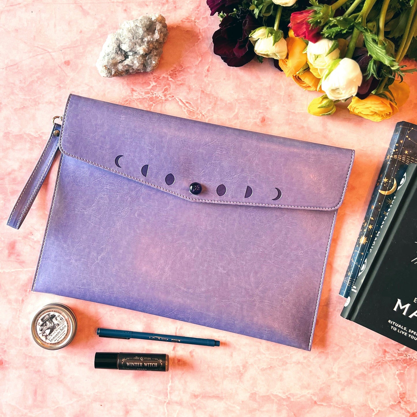Moon Phases Clutch Purse