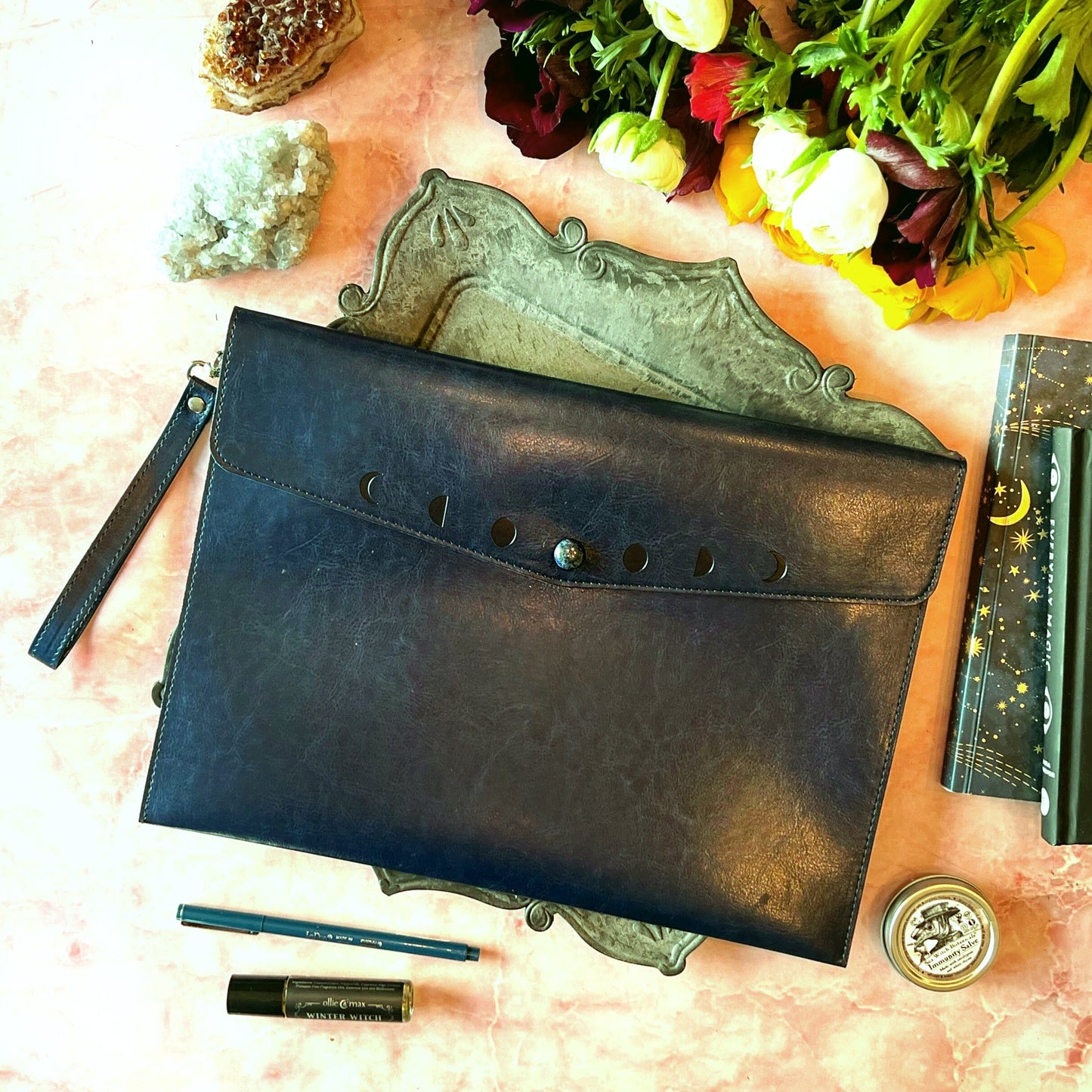 Moon Phases Clutch Purse
