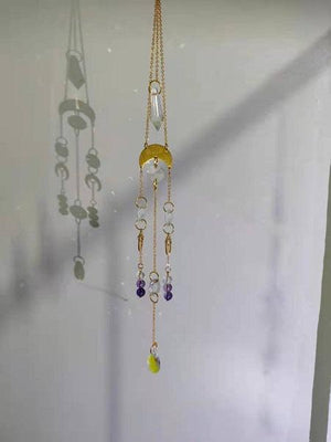 Moons and Crystals Suncatcher