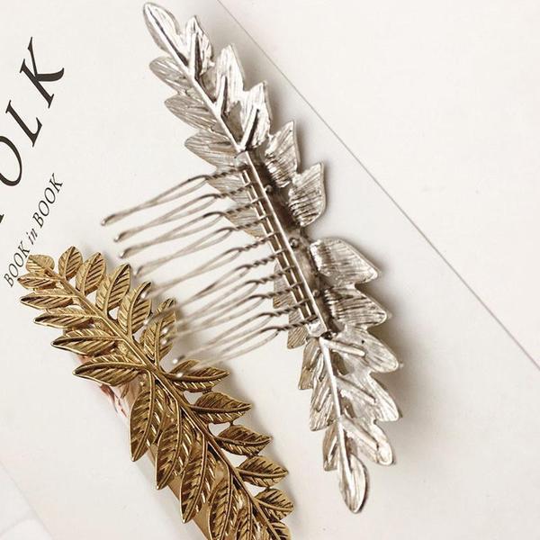 Vintage Style Leaf Branch Hair Comb
