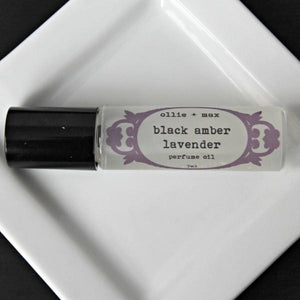 Black Amber and Lavender Vegan Perfume Oil