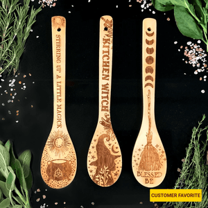 Witchy Bamboo Wooden Spoon