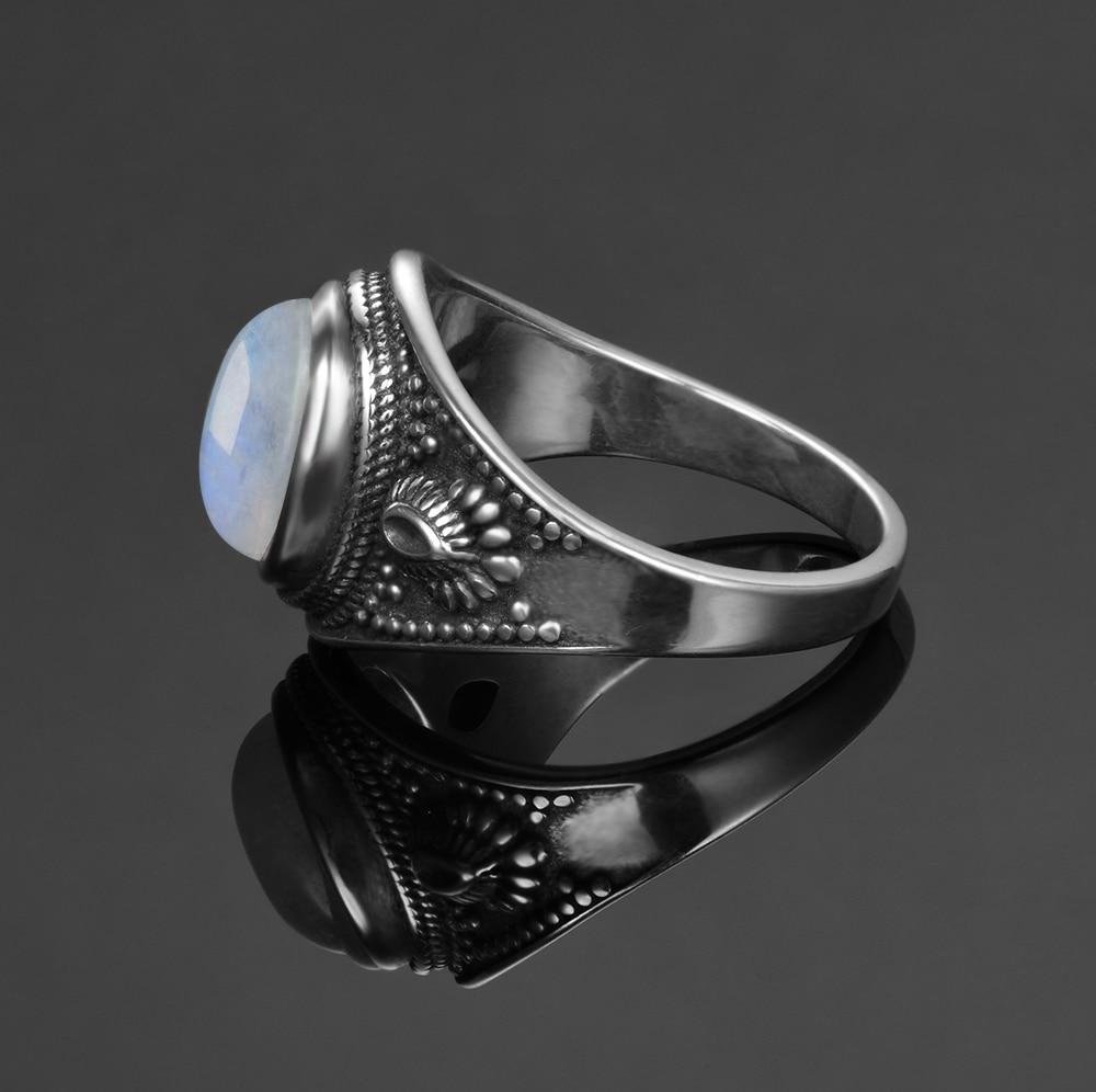 Vintage Rainbow Moonstone Ring