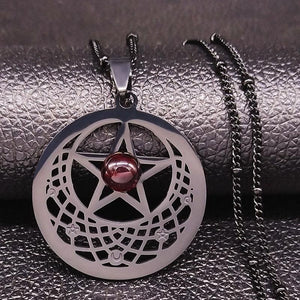 Witchcraft Pentagram Black Necklace