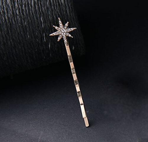 Moon and Stars Rhinestone Hair Clip