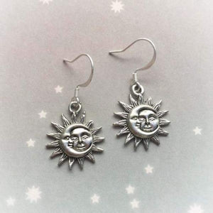Sun and Moon Hook Earrings