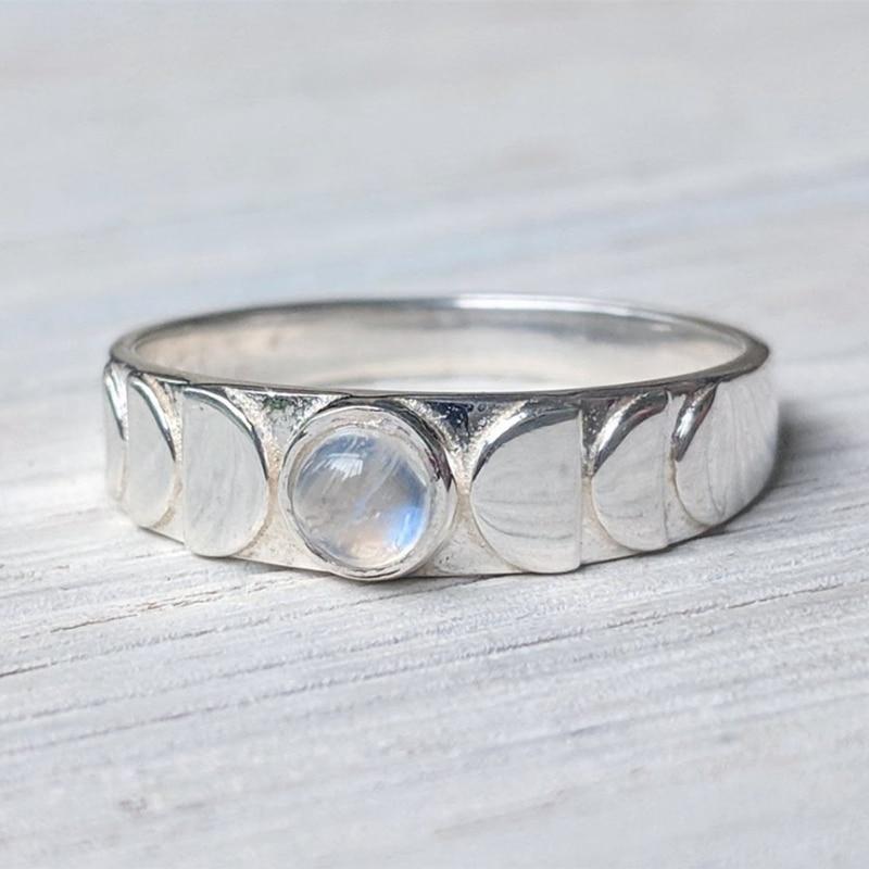 Moon Phase Crystal Ring