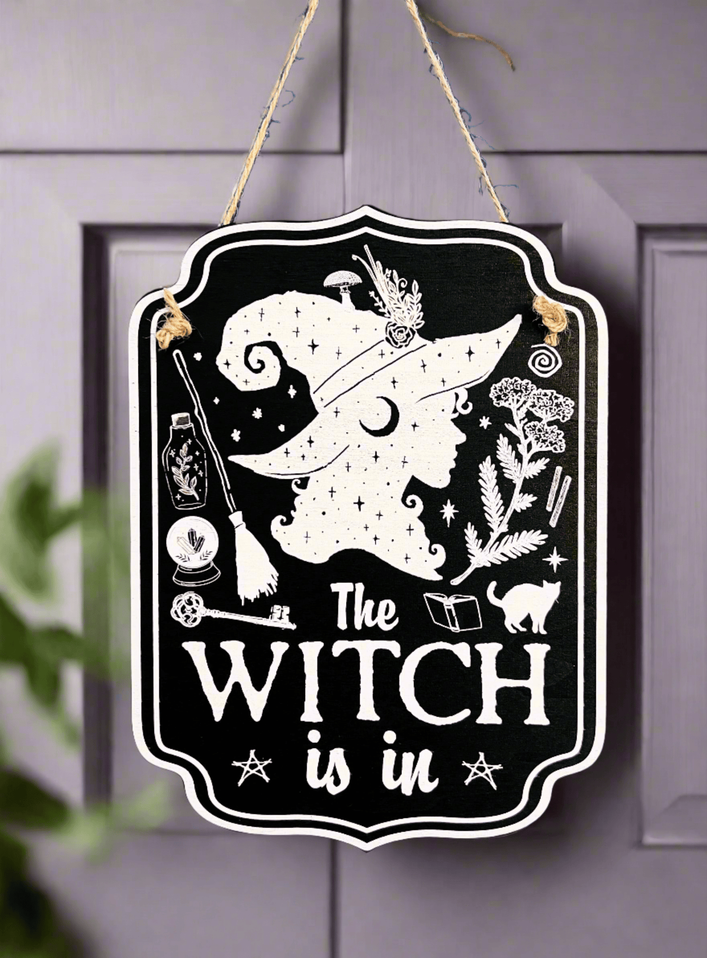 Witchy Décor Wooden Sign