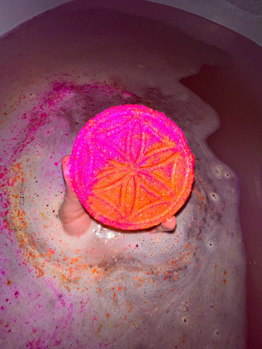 Flower of Life Bath Bomb - White Jade Ritual Soak