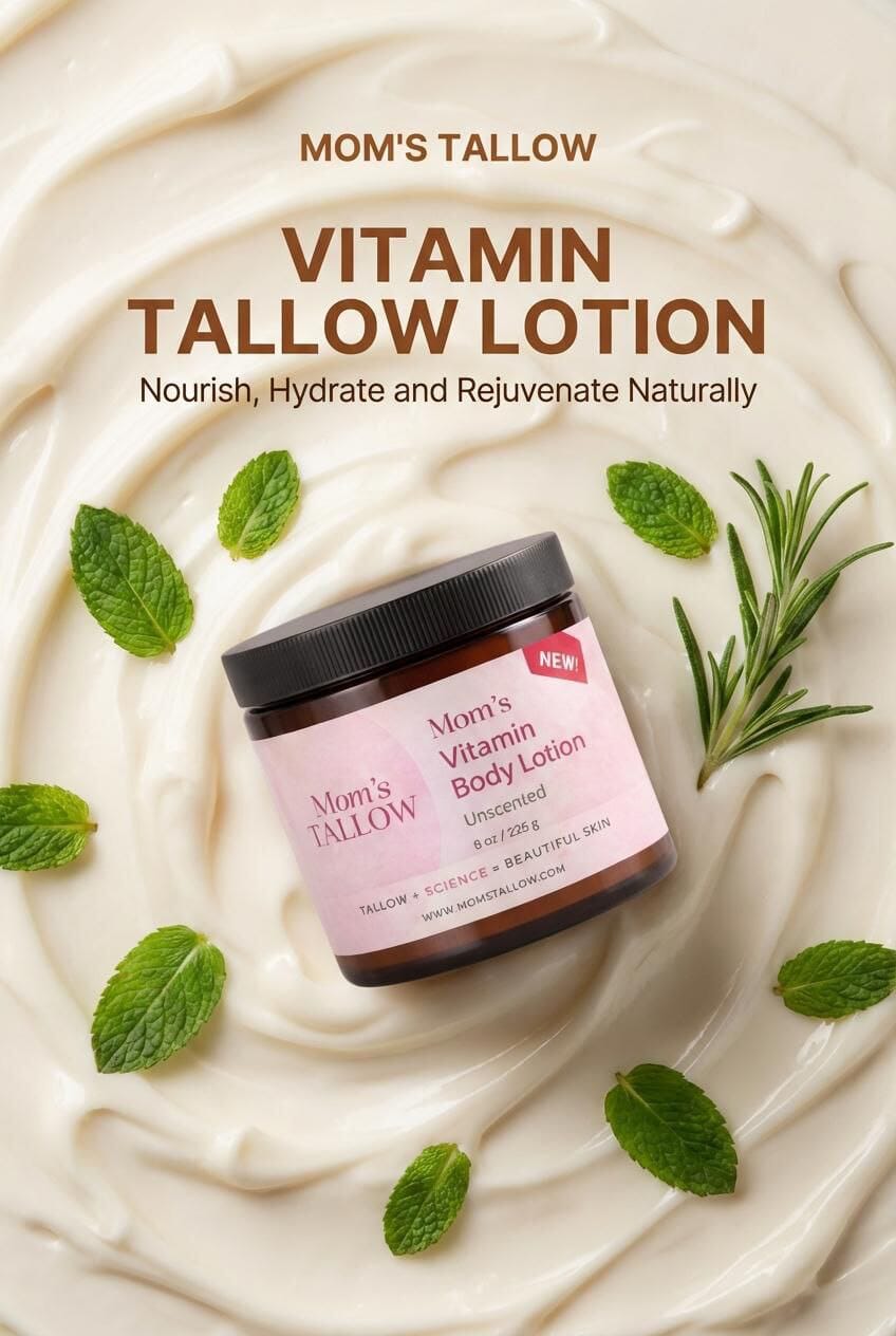 Vitamin-Infused Tallow Body Lotion – Rich Hydration for Soft Skin - Spirit Nest