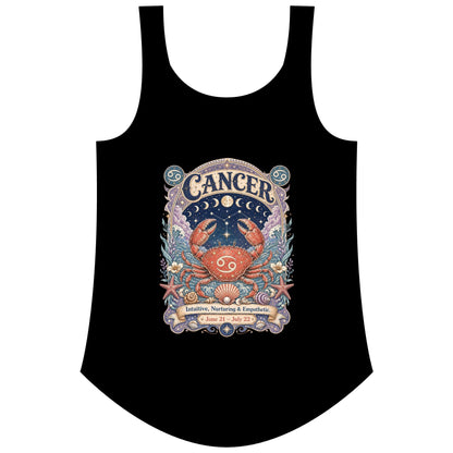 Cancer Zodiac Women's Festival Tank Top – Vintage Crab Astrology Tank
