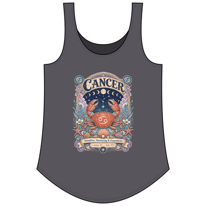 Cancer Zodiac Women's Festival Tank Top – Vintage Crab Astrology Tank