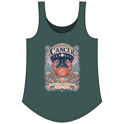 Cancer Zodiac Women's Festival Tank Top – Vintage Crab Astrology Tank