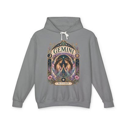 Gemini Zodiac Hooded Sweatshirt – Enchanted Twins Artwork