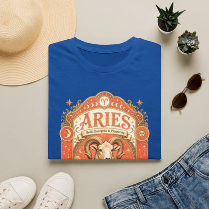 Aries Zodiac Softstyle T-Shirt – Celestial Ram Artwork