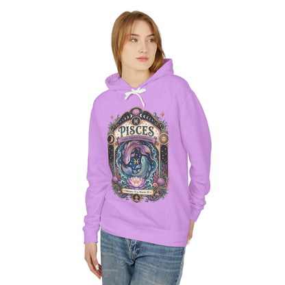 Pisces Zodiac Hooded Sweatshirt – Enchanted Fish Artwork