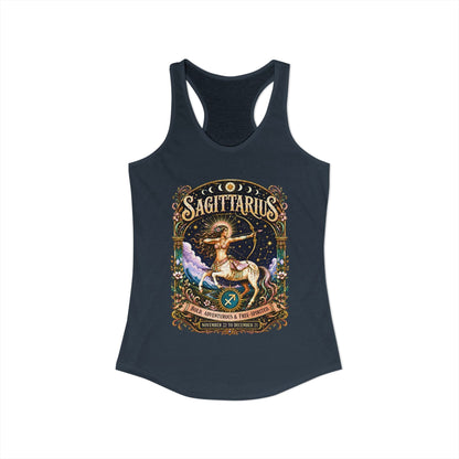 Sagittarius Zodiac Women's Racerback Tank – Ornate Archer Artwork
