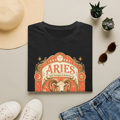 Aries Zodiac Softstyle T-Shirt – Celestial Ram Artwork