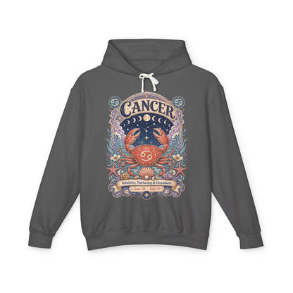 Cancer Zodiac Hooded Sweatshirt – Enchanted Crab Artwork