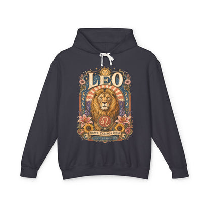 Leo Zodiac Hooded Sweatshirt – Enchanted Lion Artwork