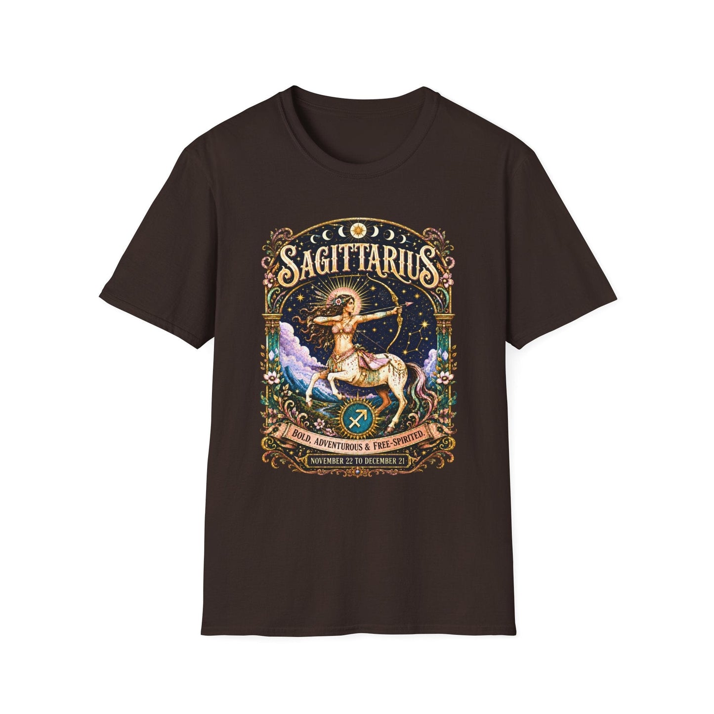 Sagittarius Zodiac Softstyle T-Shirt – Celestial Archer Artwork